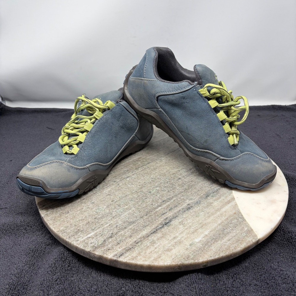 Kuru Chicane Hiking Shoes Womens Orthopedic Trail Sneakers 7 Wide Blue Green